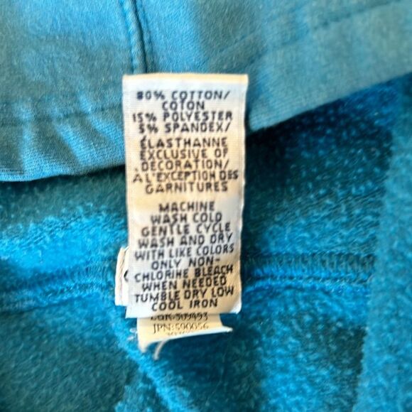 GAP Stretch Girl's Blue Long Sleeves Pullover Hoodie Sweater Size Medium - Picture 5 of 7